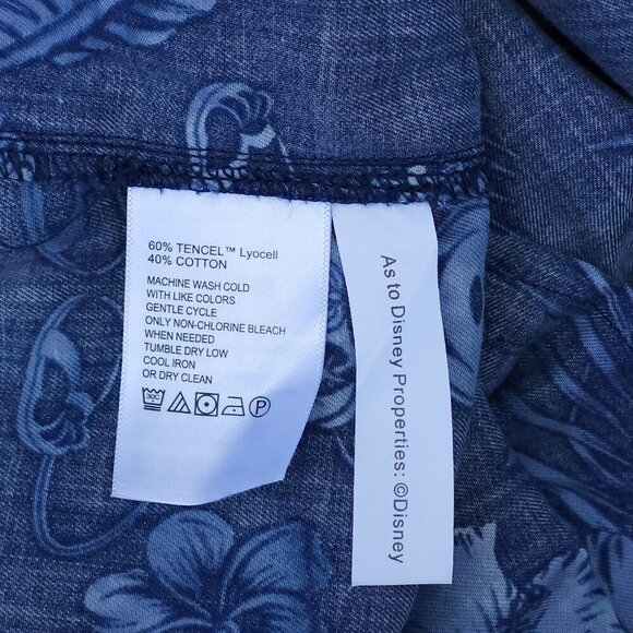 NEW Disney Parks X Tommy Bahama Mini Dress Size Medium Navy Blue Mickey Mouse - Picture 4 of 9